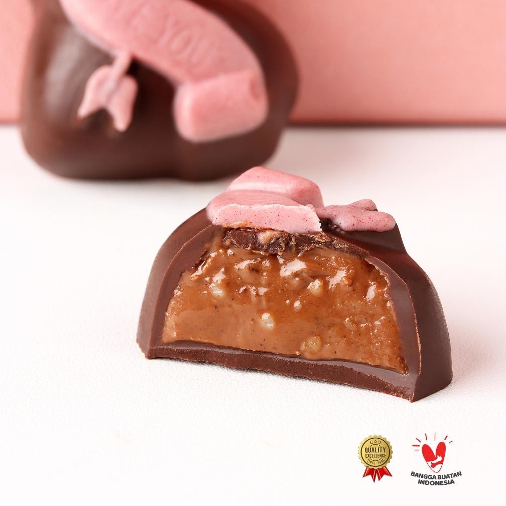 

BISA COD Chocolate Monggo | Valentine Noisette Rose Box 60g | Hadiah Hari Cinta | Cokelat Love wwr-76