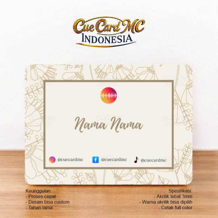 

Cue Card MC Full Color FC-12 | Garansi 6 bulan