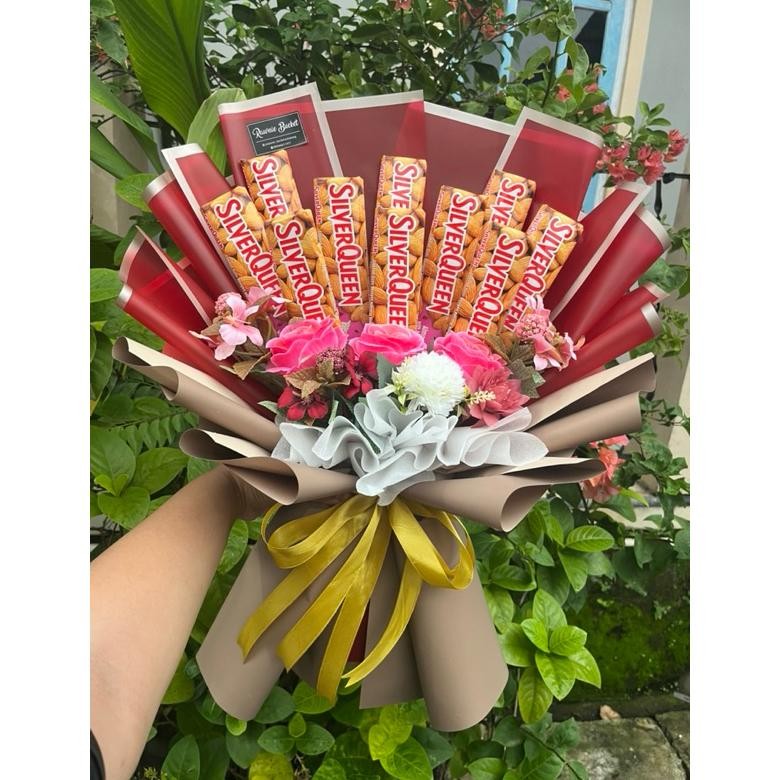 SPECIAL BUKET COKLAT VALENTINE || BUKET COKLAT SILVERQUEEN || BUKET COKLAT VALENTINE SILVERQUEEN CAD
