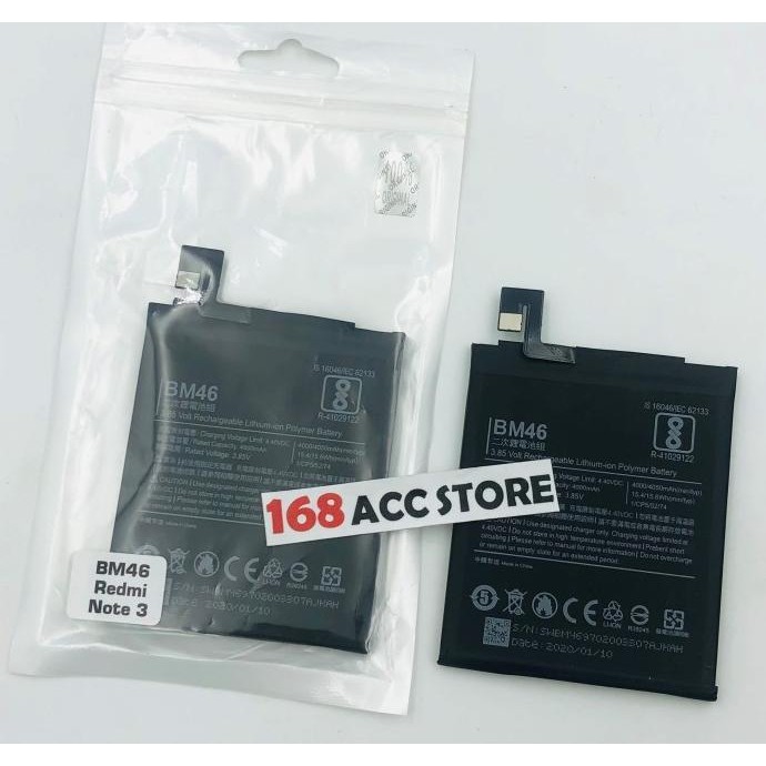 BATERAI XIAOMI REDMI NOTE 3/REDMI NOTE 3 PRO / BATERAI XIAOMI BM46 ORI Terlaris