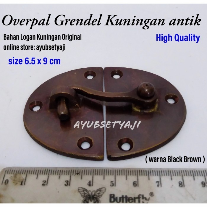 My Overpal Grendel Kuningan Antik Pengunci Pintu Rumah Gembok Kunci