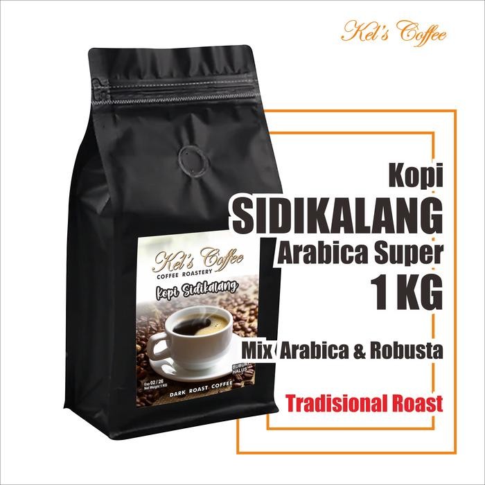 

terbaru !!! kels coffee kopi sidikalang 1 kg arabica super mix arabica & robusta ready