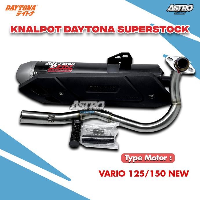 Knalpot Daytona Vario 125 150 PCX 160 Vario 160 SUPERSTOCK Exhaust Terlaris