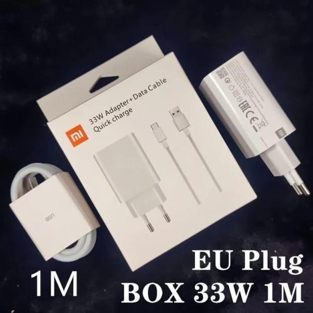 ORIGINAL ADAPTOR CHARGER XIAOMI REDMI NOTE 10 PRO 33W TURBO CHARGE
