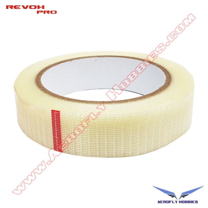 

FIBER TAPE 25MM X 25 METER TEAR RESISTANCE FOR RC PLANE