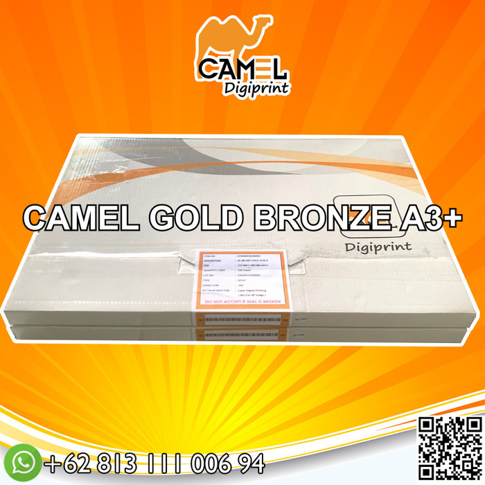 

STIKER VINYL LASER CAMEL DIGIPRINT GOLD A3+ ISI 100 LEMBAR
