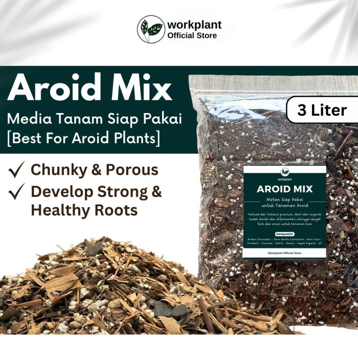 Aroid Mix - Media Tanam Aroid Premium Semua Jenis Tanaman Hias DT