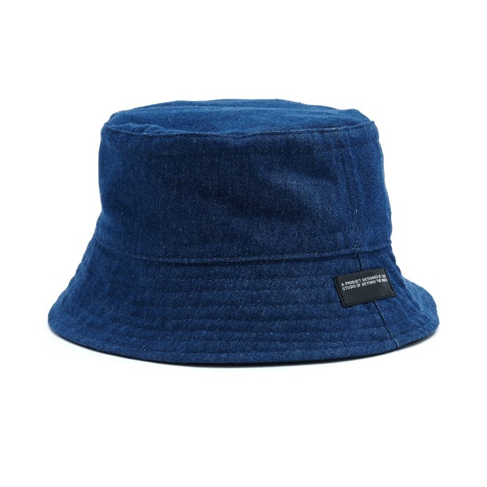BEYOND THE VINES BTV Denim Reversible Bucket Hat/topi unisex casual