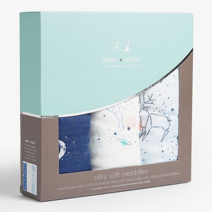 ADEN + ANAIS Stargaze Silky Soft large muslin swaddles set/bedong bayi