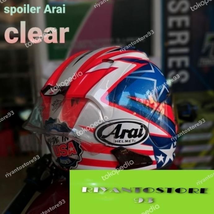 Spoiler Helm Arai Racing Gp Pad Arai Rx7X Ram 4 Scoot Tsr Arc Rr5 Original