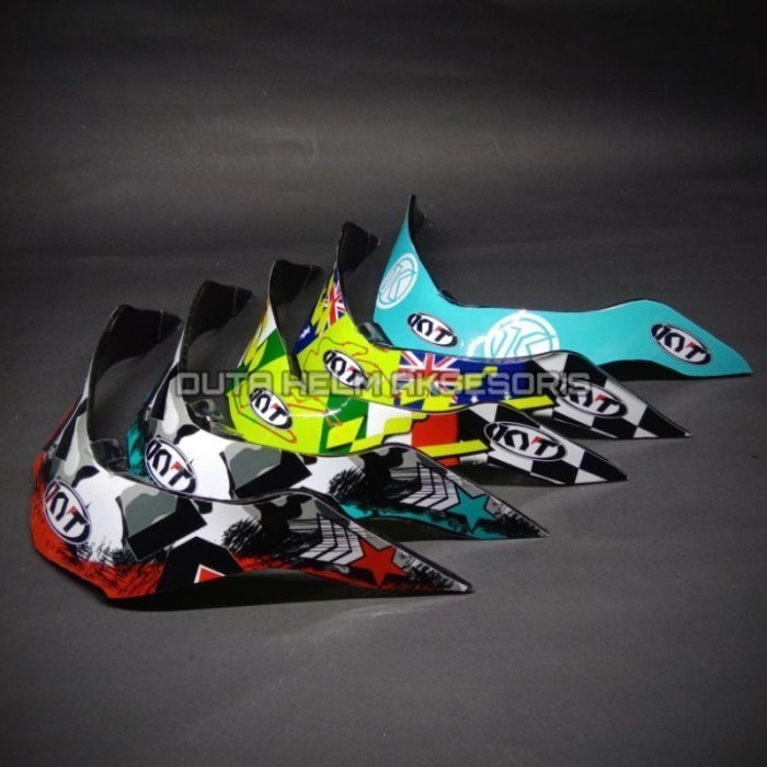 BERKUALITAS Spoiler KYT R10 Aquamarine Aksesoris Helm Aqua Grosir Murah