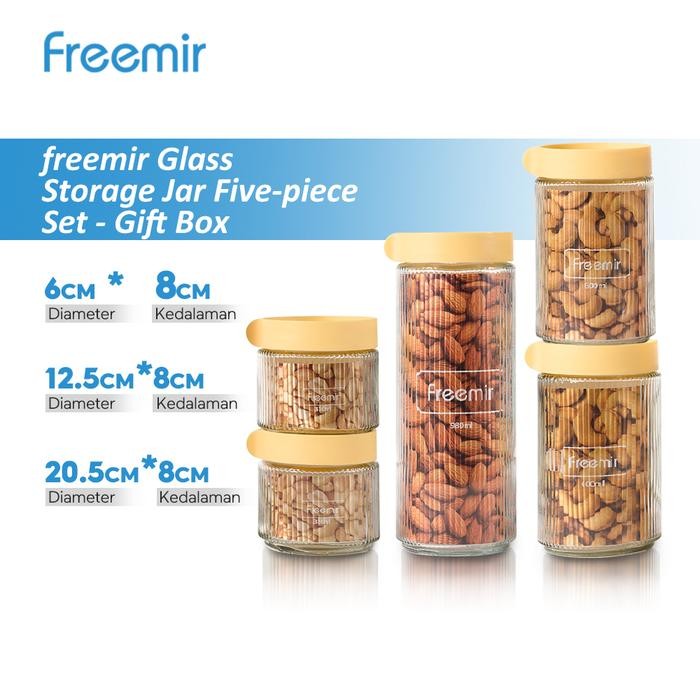 

[Promo] Freemir Set Toples Lebaran 2025 Toples Kaca Toples Lebaran 2025 Mewah Dapet 5 Item / Glass