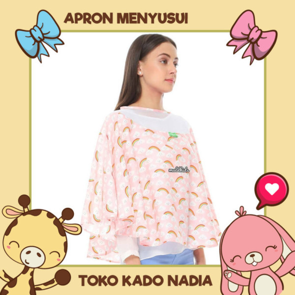 APRON MELINGKAR MENYUSUI KAIN PENUTUP MENYUSUI CELEMEK MENYUSUI BAYI -