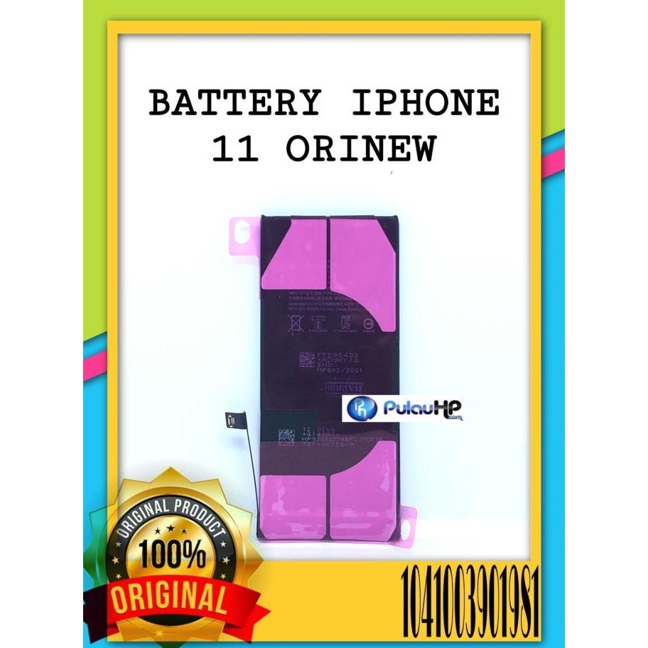 TERBARU - BATTERY IPHONE 11 ORIGINAL