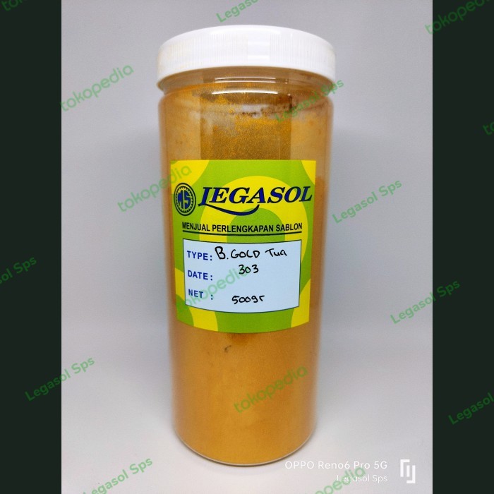 Bubuk emas / Powder Gold Tua 303 & Muda 300 @500g (u/cat & slime)