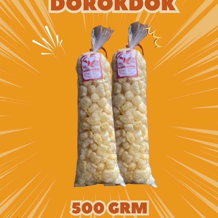 

Krupuk Kulit Sapi Asli 500G Makanan Cemilan Pedas Snack Food Kerupuk Keripik
