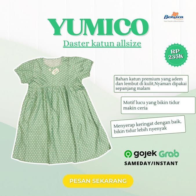baru baju tidur daster katun yumico premium all size banyak motif