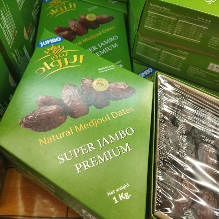 

Kurma Medjoul Super Jumbo 1 Kg Natural Medjoul Dates