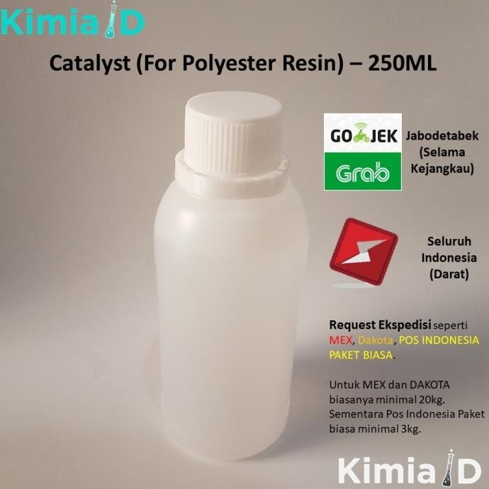 

Diskon Catalyst - 250 Gram - Katalis Resin - Pengeras Resin Polyester
