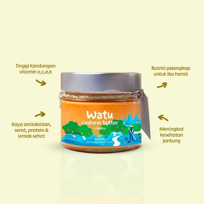 

terbaru !!! watu cashew butter smooth and chunky 180gr ready