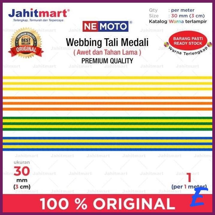 

| JH | WEBBING TALI MEDALI MERK NEMOTO - METER