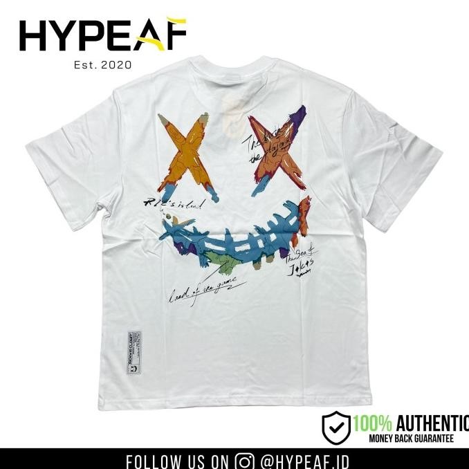 

RIC RICKY IS CLOWN WHITE TEE - NEW-MA MAP STOK TERBATAS