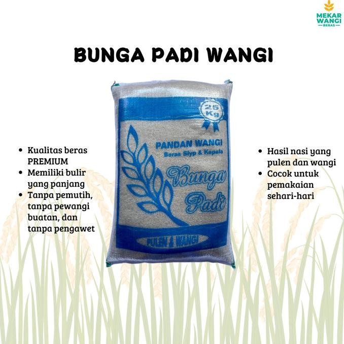Sale BERAS PANDAN WANGI BUNGA PADI 20KG