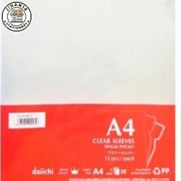 

MAP L /CLEAR SLEEVE DAICHI A4/PACK STOK TERBATAS