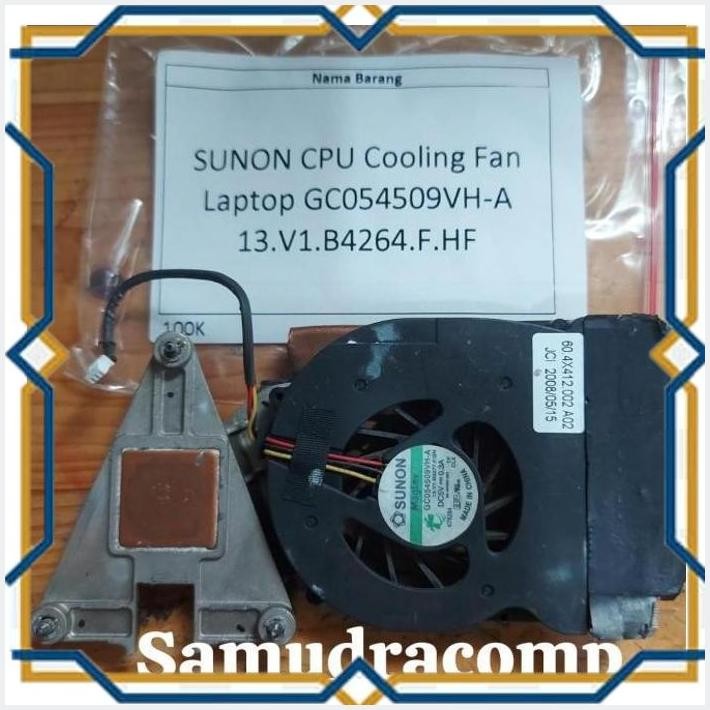 [SAM] SUNON CPU COOLING FAN LAPTOP GC054509VH-A 13.V1.B4264.F.HF