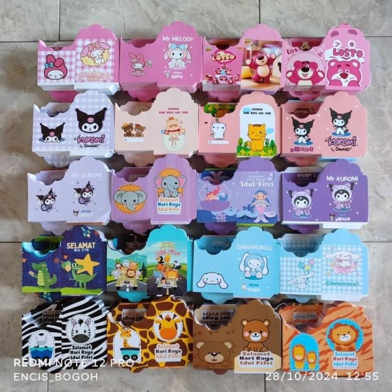 

SALE AMPLOP KUROMI - 1000 LEMBAR AMPLOP LEBARAN TEMA KUROMI SANRIO CINOMORROL LOTSO di-111