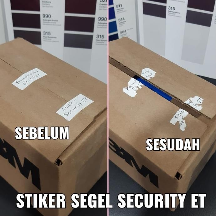 Stiker Segel Pecah Telur (Sticker Security ET) Termurah