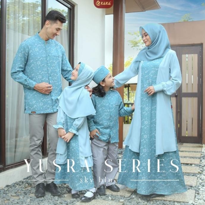 New Sarimbit Keke Yusra Series Sky Blue Stok Terbatas