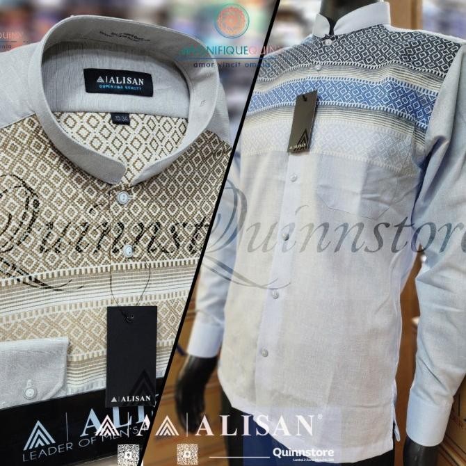 Alisan Kemeja Koko Premium - Lengan Panjang - Reguler