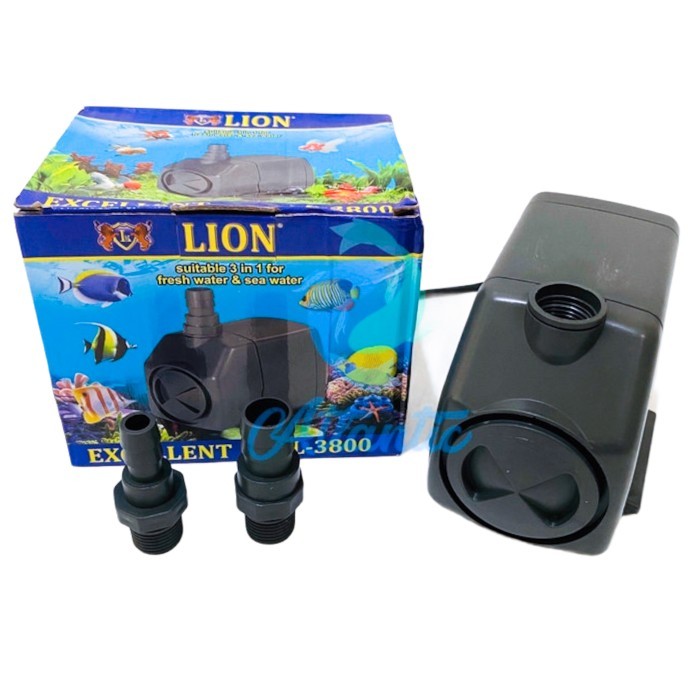 Lion 3800 Pompa Air Celup Pompa Kolam Aquarium Hidroponik