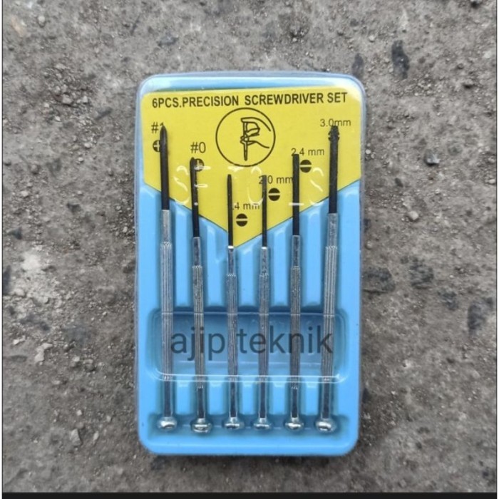 BERKUALITAS Obeng jam set 6pcs obeng kacamata obeng kecil murah