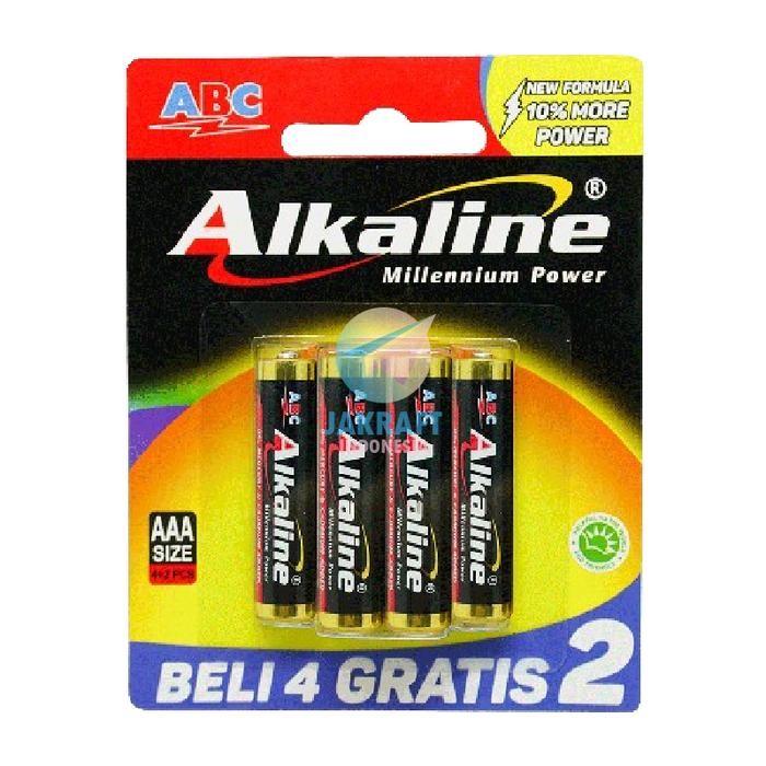 PROMO SPECIAL (6 Pcs) Set Paket Batu Baterai ABC Alkaline AA LR6 Sedang AAA LR03 Kecil All Purpose