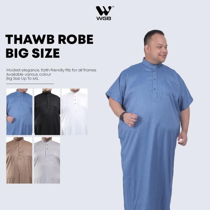 Wgb Koko Gamis Kurta Pria Big Size Ukuran Jumbo Xxl Xxxl