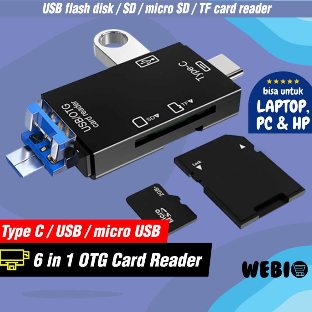 Card Reader Type C / USB / Micro USB / Micro SD / Flashdisk Mini OTG
