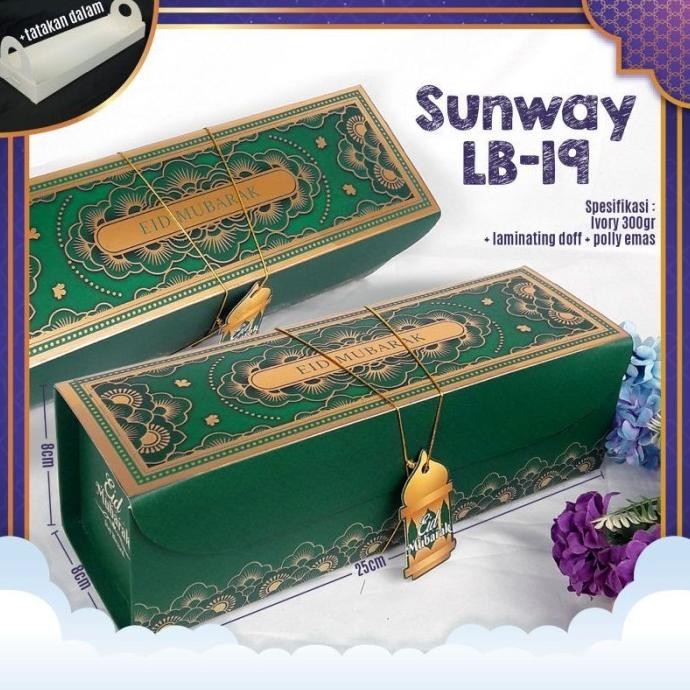 (10PC) BOX BOLU GULUNG LEBARAN / PACKAGING IDUL FITRI