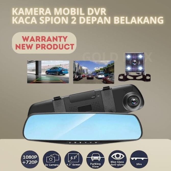 Kamera Mobil Dvr Kaca Spion 2 Kamera Depan Dan Belakang Original Super Terlaris