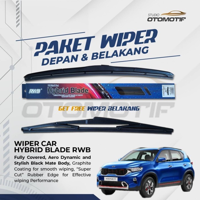 

HOT SALE! Paket RWB HYBRID Wiper Kia sonet 3 PCS