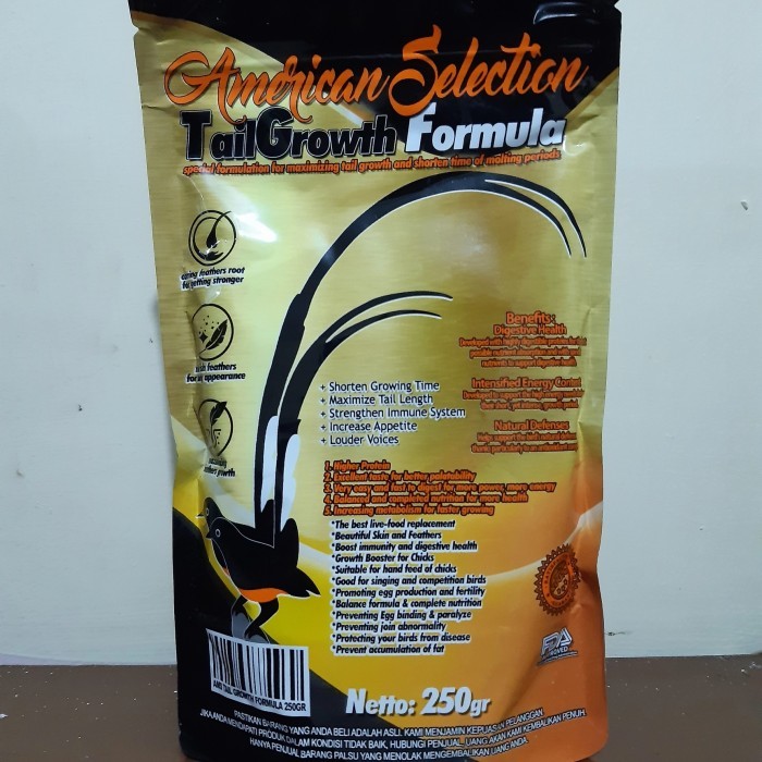 Ams Tail Growth American Selection Formula Pur Murai Dorong Ekor