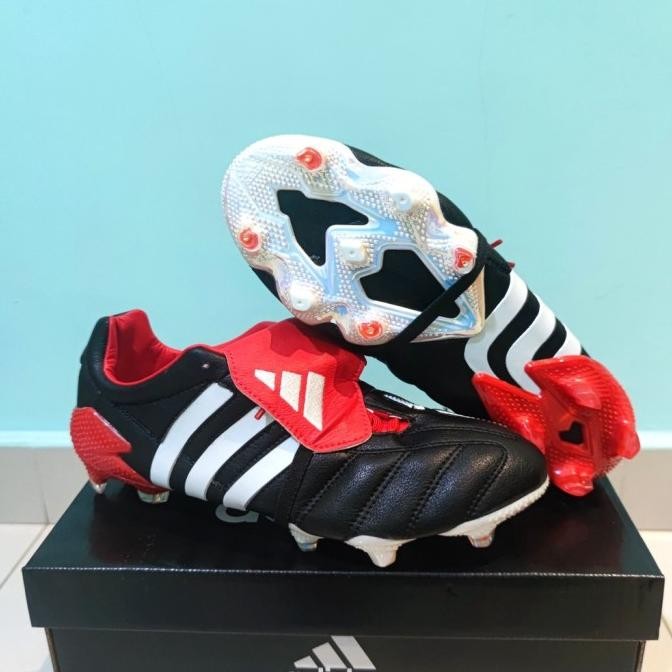 SEPATU BOLA ADIDAS PREDATOR 20 MANIA REMAKE BLACK WHITE RED Terlaris