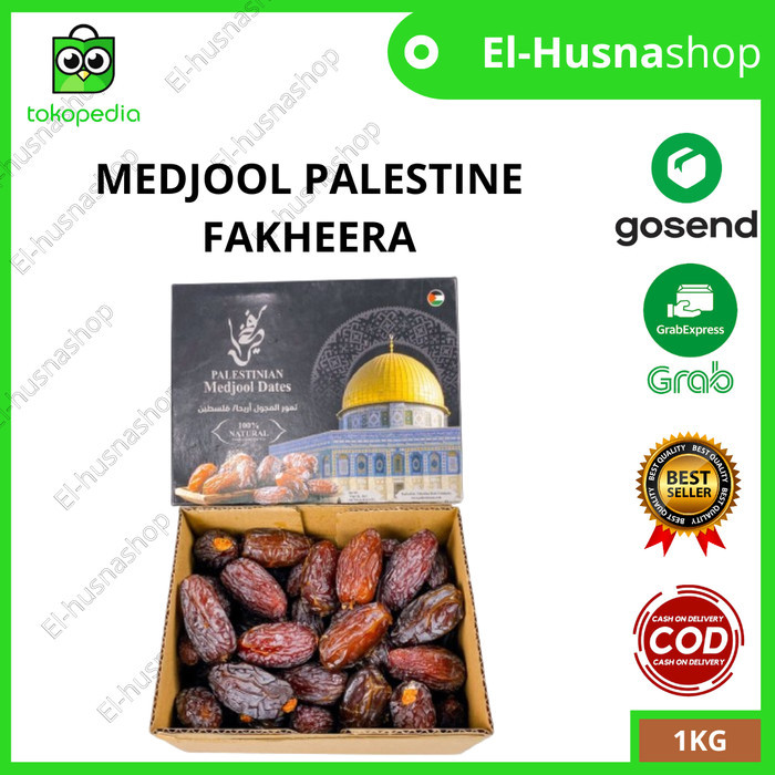 

Kurma Medjool Palestine 1kg Jumbo Premium Korma Fakheera Palestina Ori