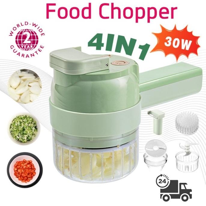 Food Chopper Blender Electrik Model Genggam 7 in 1 Hand Mixer Mini Portable USB Recharge / Blender P
