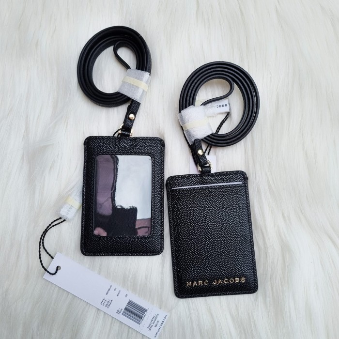 

HOT SALE! Kartu Nama Marc Jacobs MJ Lanyard ID Card Case Black 100% Original