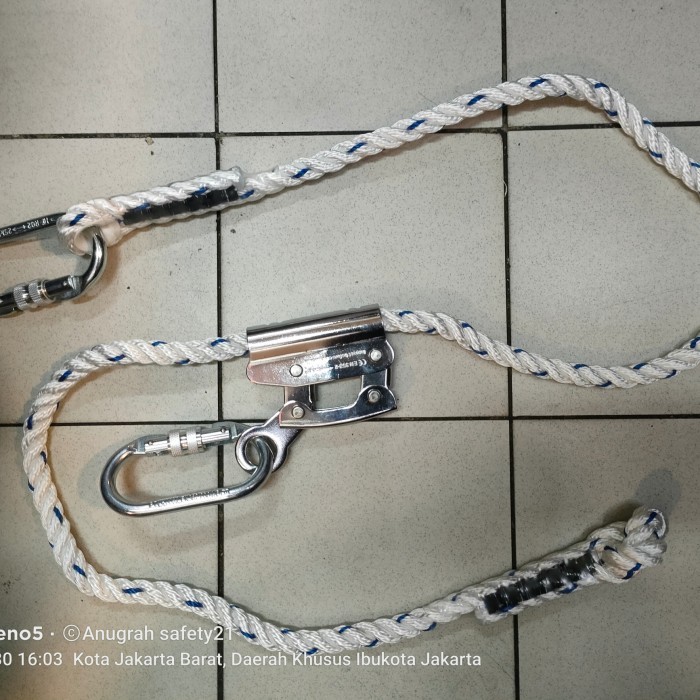 

Work Positioning lanyard Haidar lengkap dengan carabinar harga promo