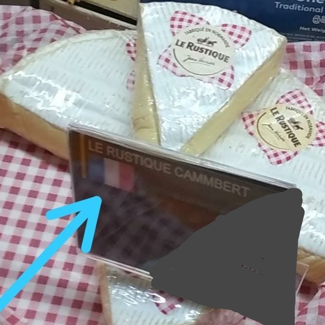 

le rustique camembert cheese soft 200gr keju lembut