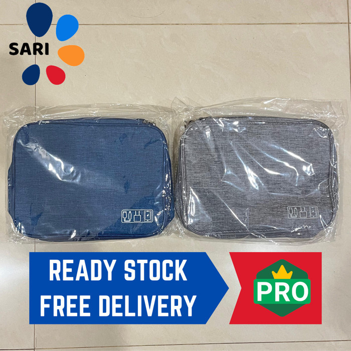 

Travel Digital Pouch - Denim Grey