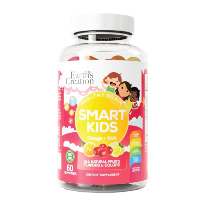 

Earth's Creation Smart Kids Gummy Omega with DHA 60 per pack